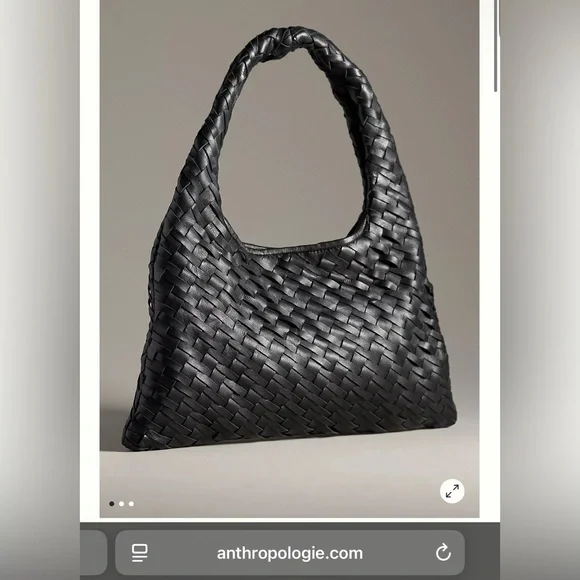 Walter Baker Black Woven Shoulder Bag - Picture 3 of 7